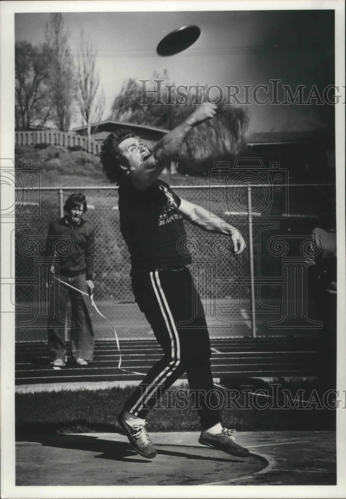 1973 Press Photo Track discus thrower Allemeersch - sps10930- Historic Images