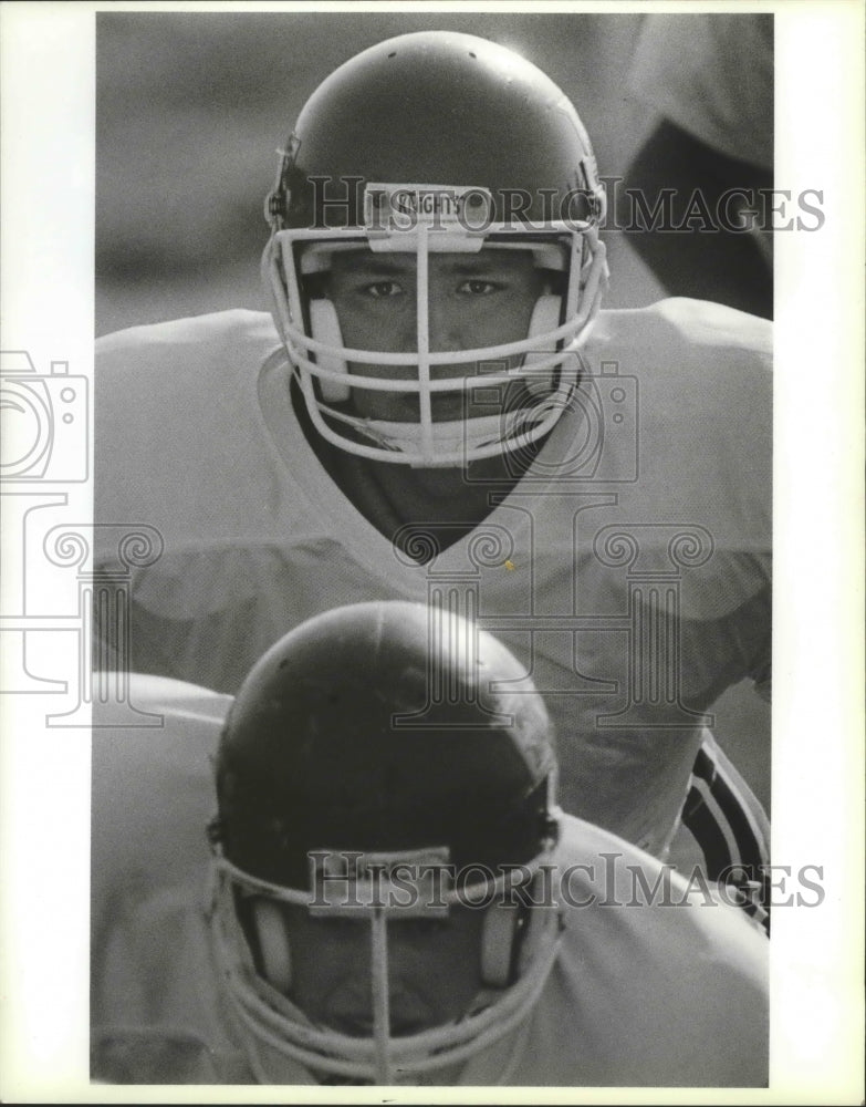 1988 Press Photo EVHS football player, Jon Olson - sps11058- Historic Images