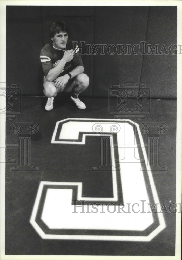 1986 Press Photo Coeur d&#39;Alene wrestling coach, Don Owen - sps11062- Historic Images