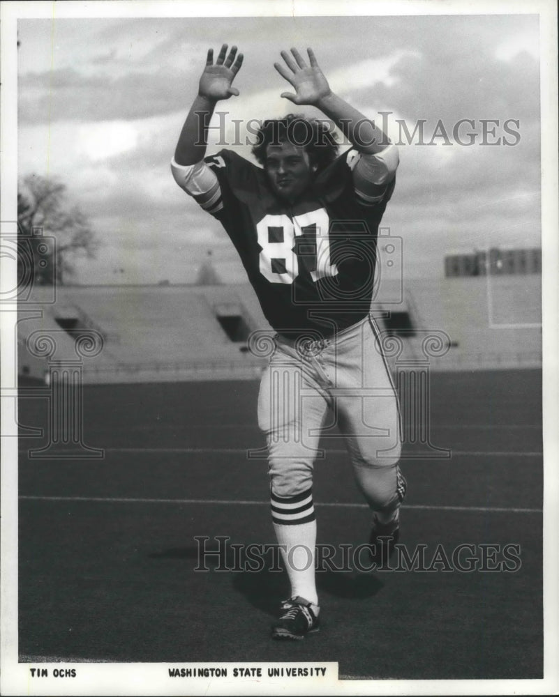 1974 Press Photo Washington State University football player, Tim Ochs- Historic Images