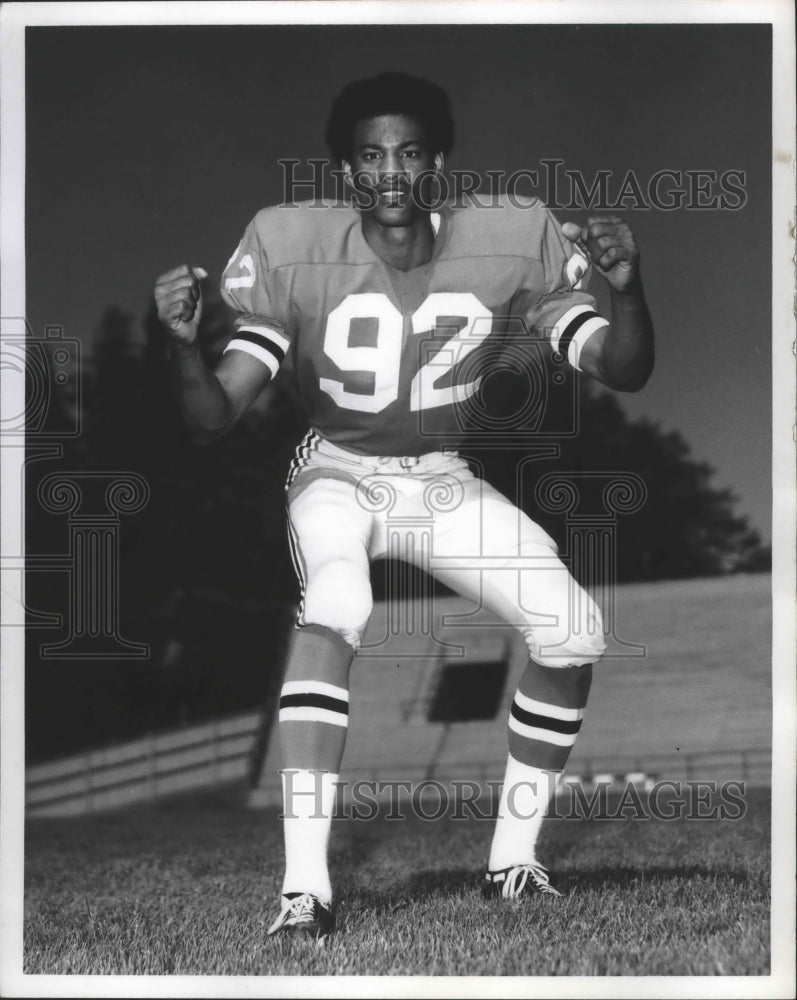 1971 Press Photo Football - Erwin Newson, WSU - sps11214- Historic Images