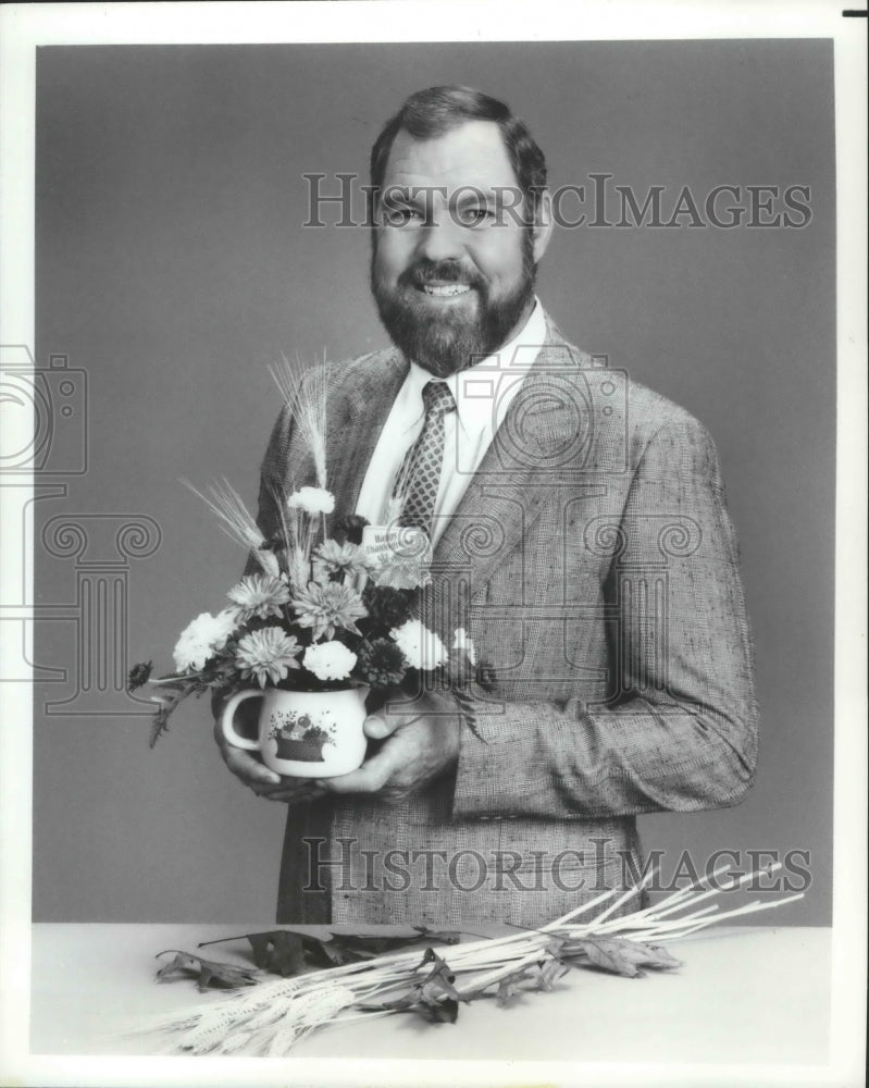 1986 Press Photo Former LA Rams football player, Merlin Olsen - sps11232- Historic Images