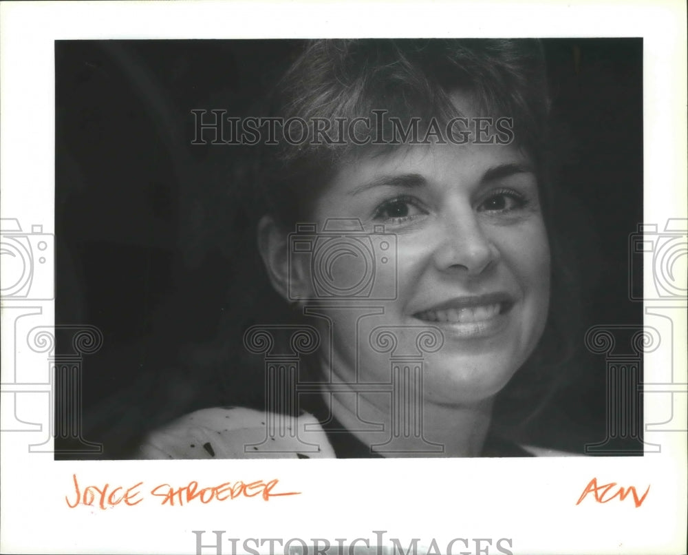 1990 Press Photo Joyce Tanac Schroeder named to US Gymnastics Fed. Hall of Fame- Historic Images