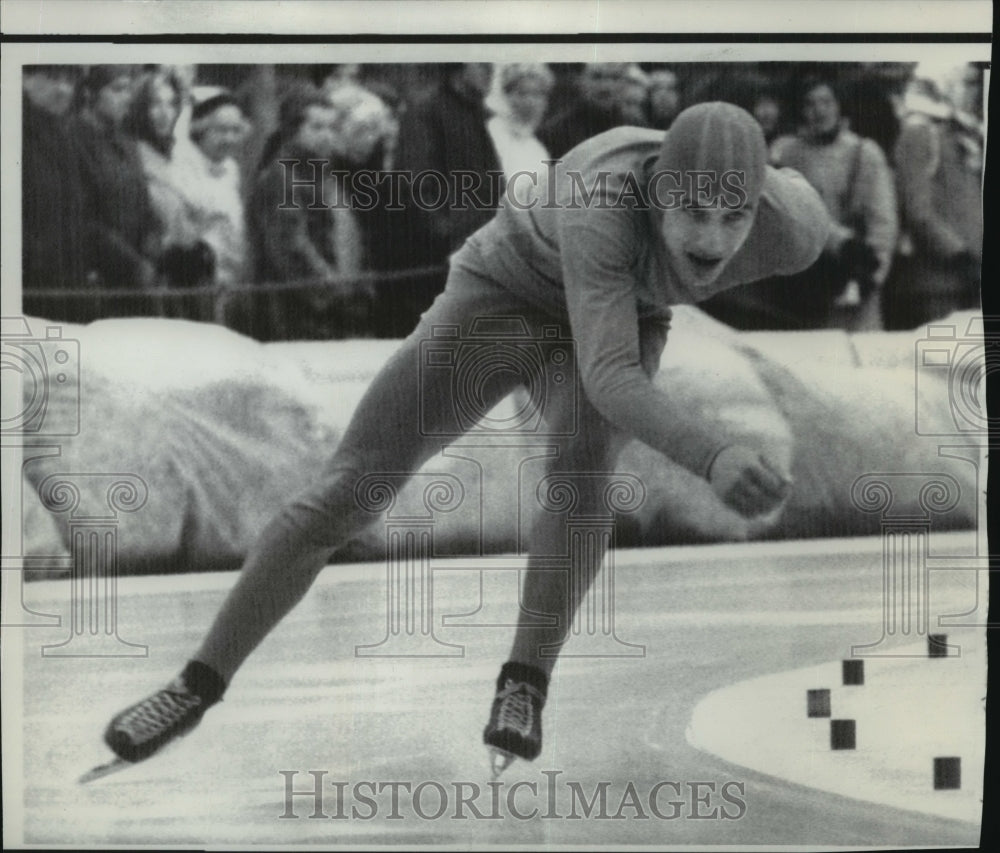 1968 Press Photo Holland, speed skater Kees Verkerk - sps13120- Historic Images