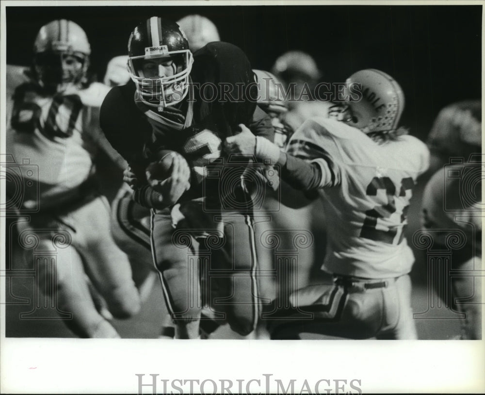 1988 Press Photo Gonzaga Prep Graham Pederson, touchdown run vs Shadle Park- Historic Images