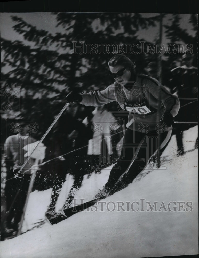 1966 Press Photo Ingrid Simonson of Yakima Washington, downhill ski racer- Historic Images