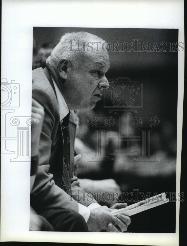 1985 Press Photo Naselle basketball coach, Lyle Patterson - sps13641- Historic Images