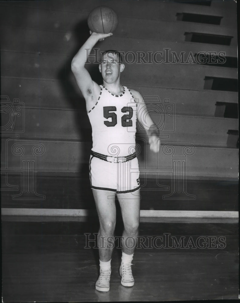 1961 Press Photo Basketball Ted Paterson , Eastern Washington - sps13795- Historic Images