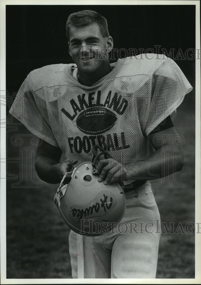 1987 Press Photo Lakeland football player Corey Page - sps13899- Historic Images