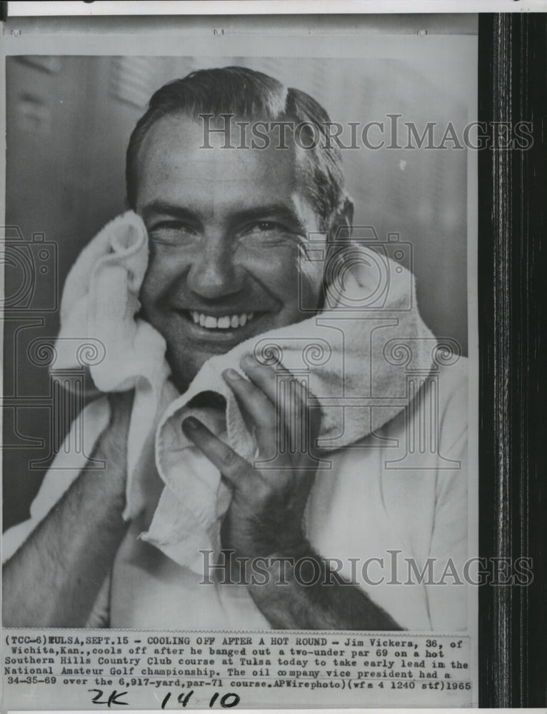 1965 Press Photo Jim Vickers, first-round leader at the 1965 U.S. Amateur- Historic Images