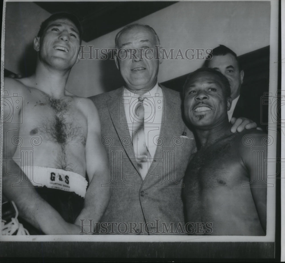 1958 Press Photo Jack Sharkey with the other boxers - sps14250- Historic Images