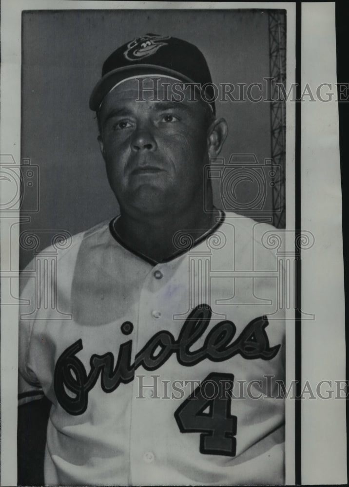 1968 Press Photo Baltimore Orioles baseball manager, Earl Weaver - sps14284- Historic Images