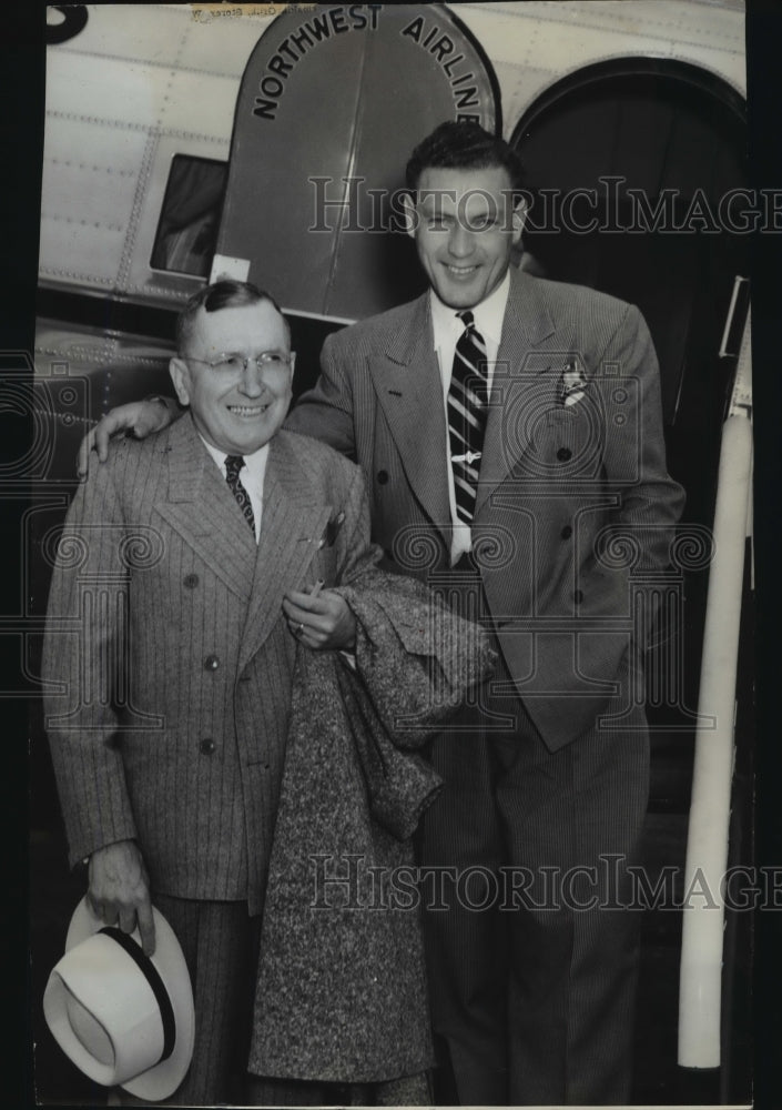 1940 Press Photo U.S. Amateur champion Bud Ward and Phil Garnett - sps14319- Historic Images