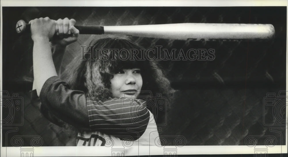 1981 Press Photo Softball player Jodi Rachetta - sps14413- Historic Images