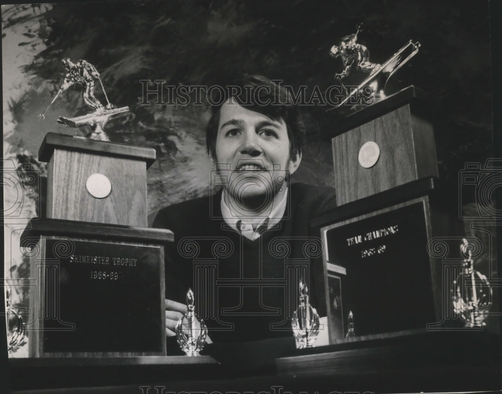 1989 Press Photo Champion skier Bruce Patterson of Kalispell, Montana- Historic Images