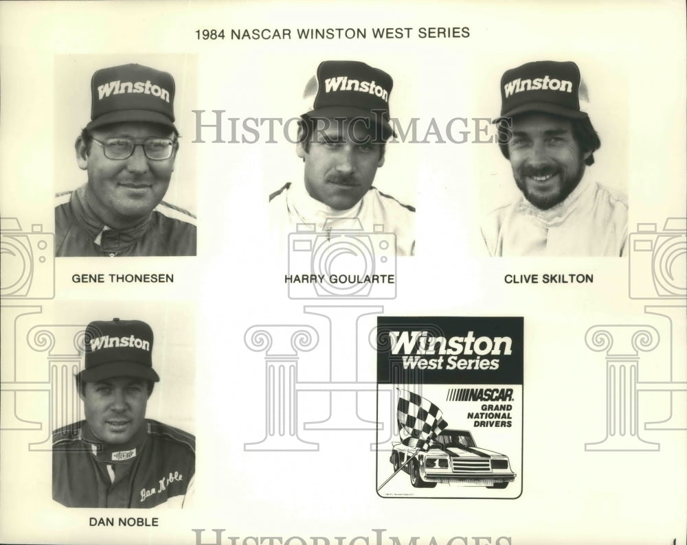 1984 Press Photo A quartet of Winston West series racing drivers - sps15180- Historic Images