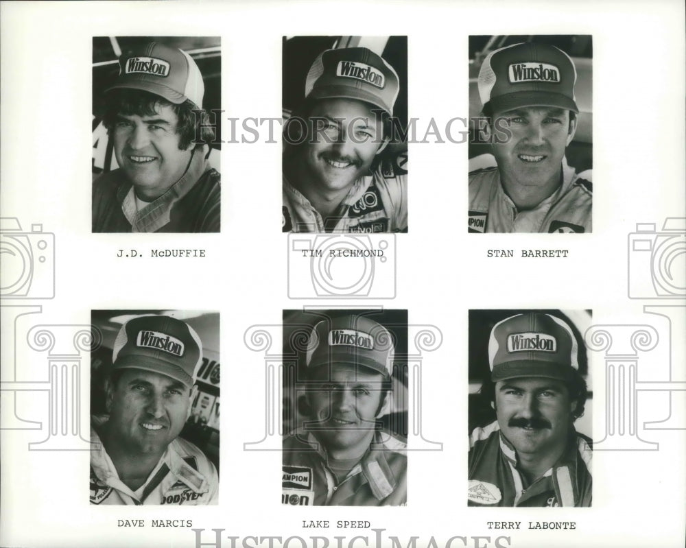 1981 Press Photo Auto Racing Winston Drivers. - sps15187- Historic Images