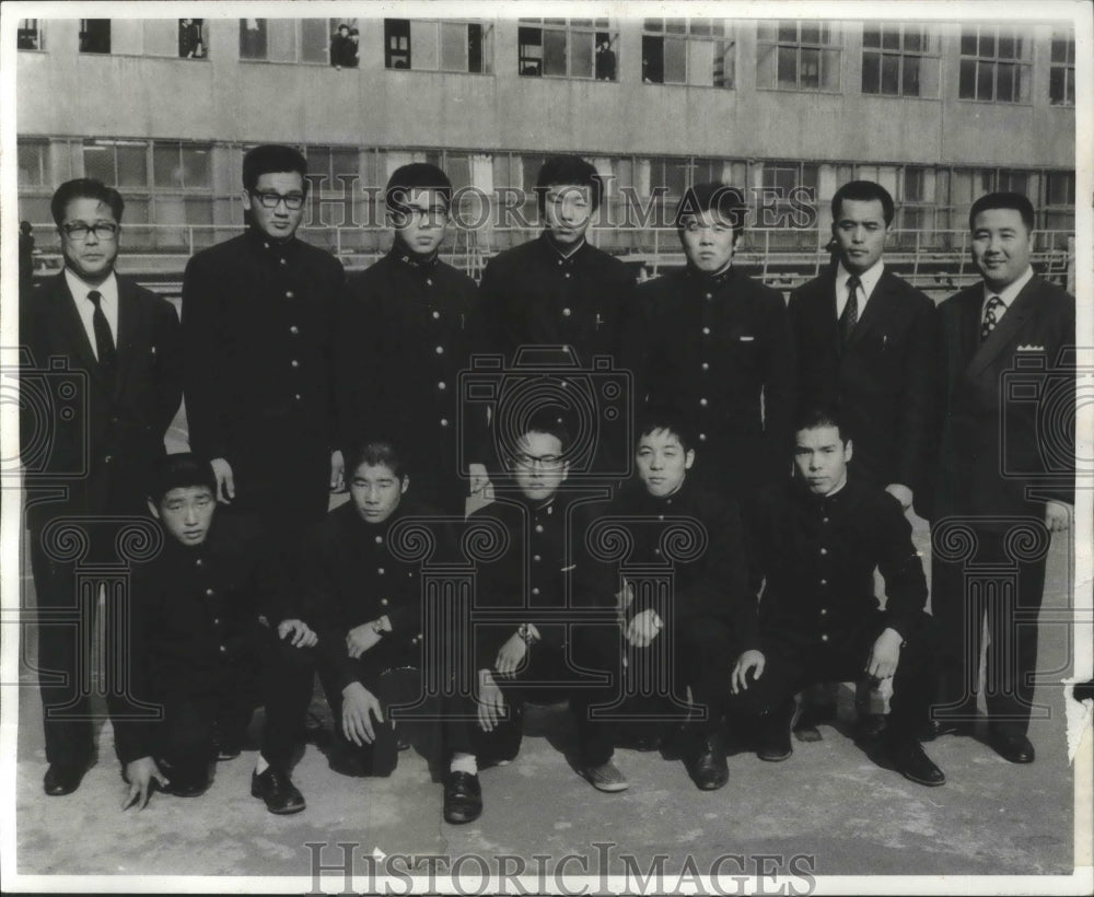 1972 Press Photo A Japanese wrestling team visiting Spokane - sps15203- Historic Images