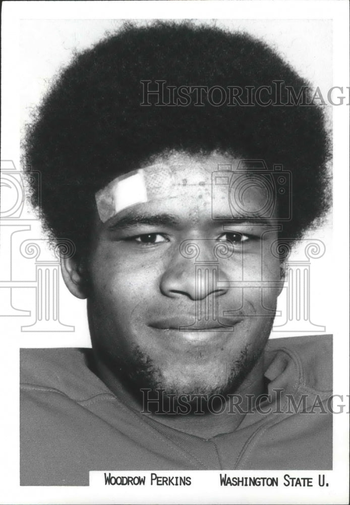 1973 Press Photo Washington State Cougars football player Woodrow Perkins- Historic Images