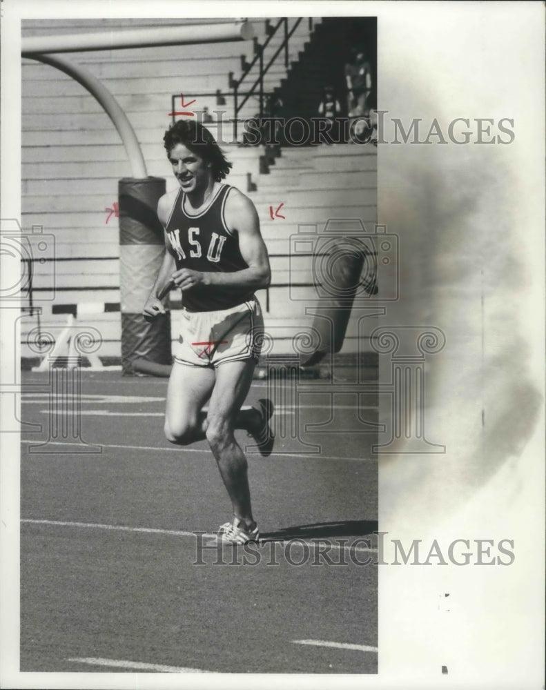 1979 Press Photo Washington State track athlete Greg St. Pierre - sps16485- Historic Images