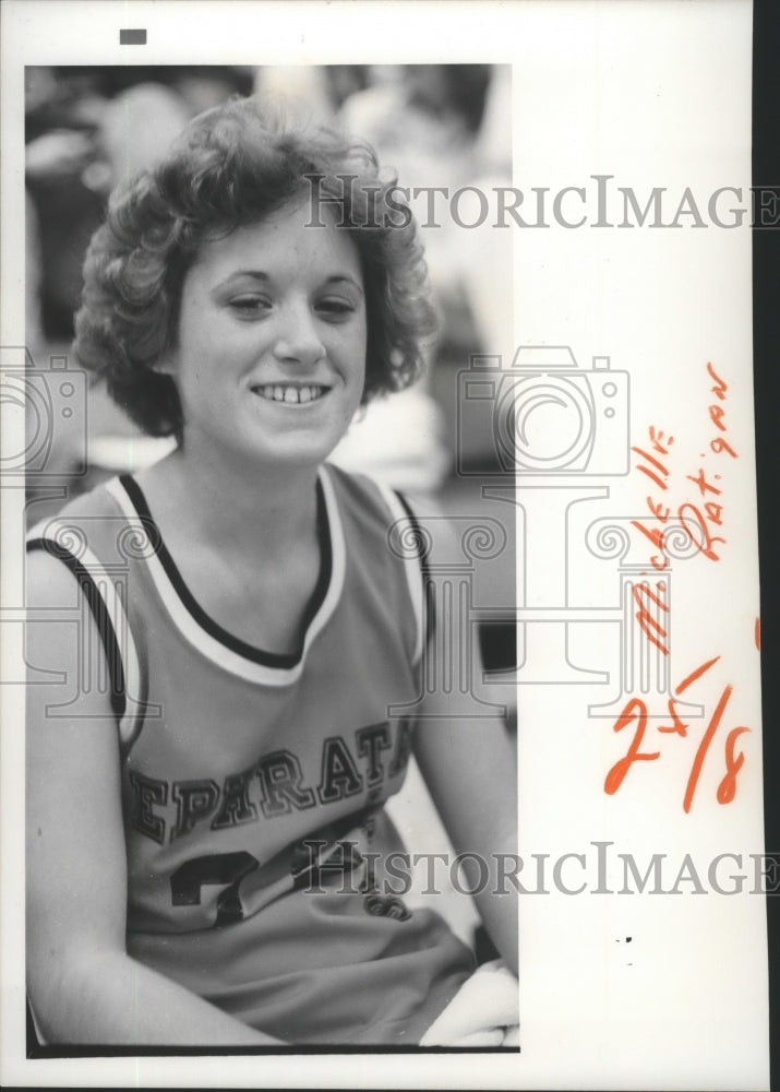 1978 Press Photo Basketball player Michelle Ratigan of Ephrata, Washington- Historic Images