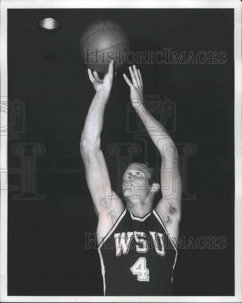 1970 Press Photo Washington State University basketball player Dan Steward- Historic Images