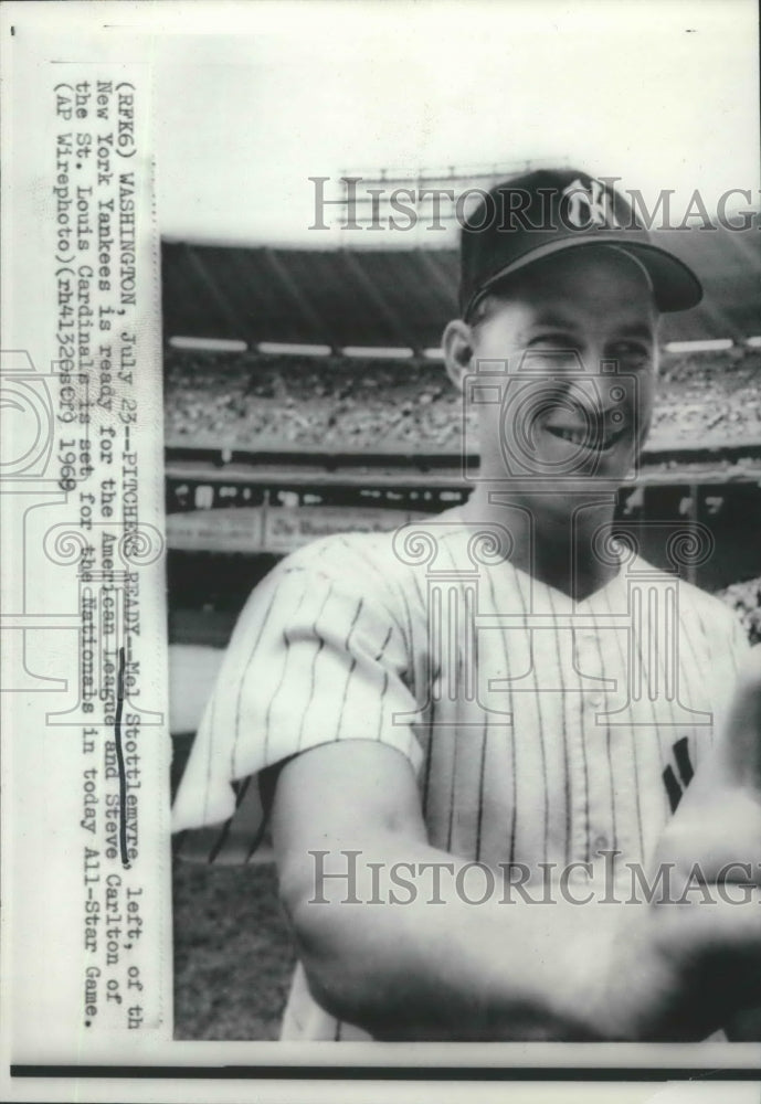 1968 Press Photo Mel Stottlemyre to pitch for American League in All Star Game- Historic Images