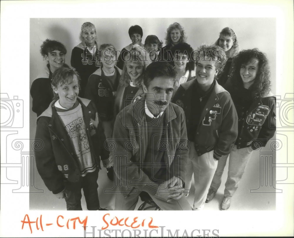 1988 Press Photo All-Greater Spokane League girls soccer team- Historic Images