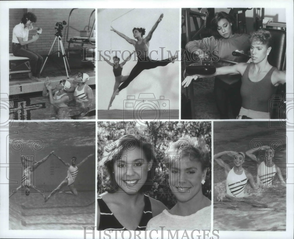 1984 Press Photo Candy Costie and Tracie Ruiz at 1984 summer olympics- Historic Images