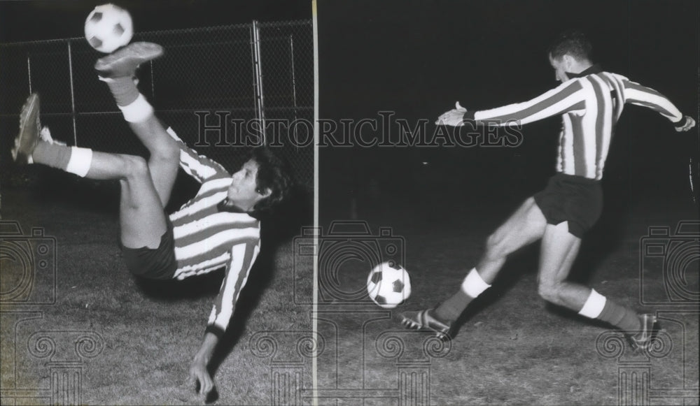 1978 Press Photo Soccer players Bob Frain and Javier Castro- Historic Images