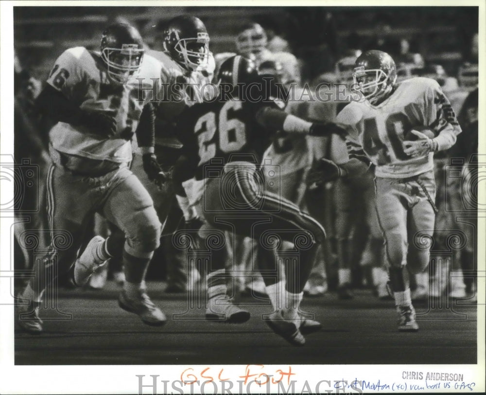 1992 Press Photo Football Clinton Morton in the game- Historic Images