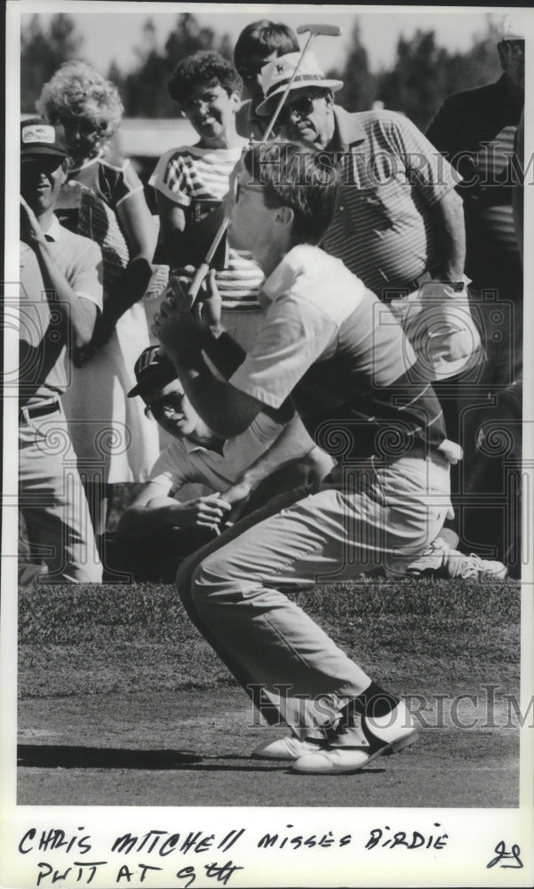 1987 Press Photo Pro golfer, Chris Mitchell, at the Slice Lilac Invitational- Historic Images