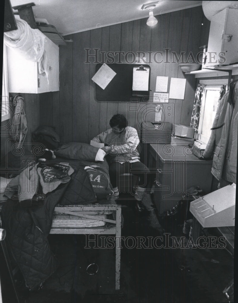 1971 Press Photo A ski patrol first aid station- Historic Images