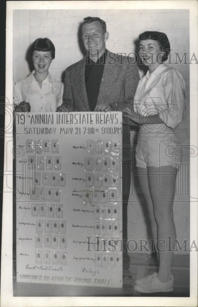 Press Photo Central Valley Track and Football Coach Anton Rasmussen- Historic Images