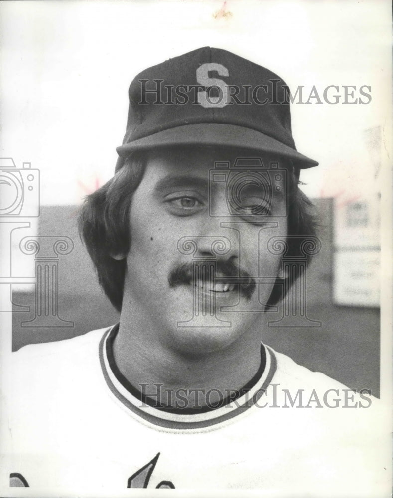 1975 Press Photo Spokane Indians baseball pitcher, Dave Moharter- Historic Images