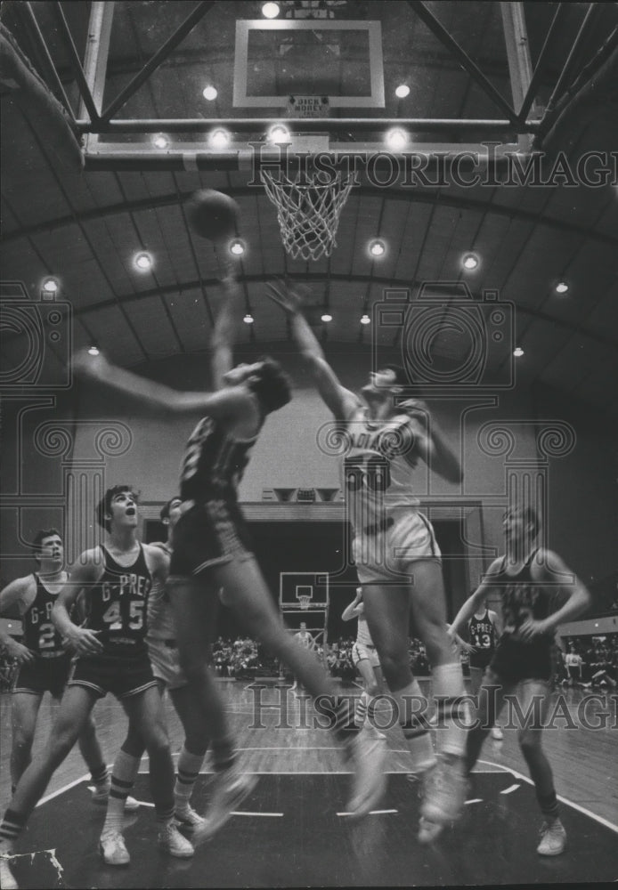 Press Photo Gonzaga Prep Basketballers Mike Koenigs, Tom Finnerty and Gene Troy- Historic Images