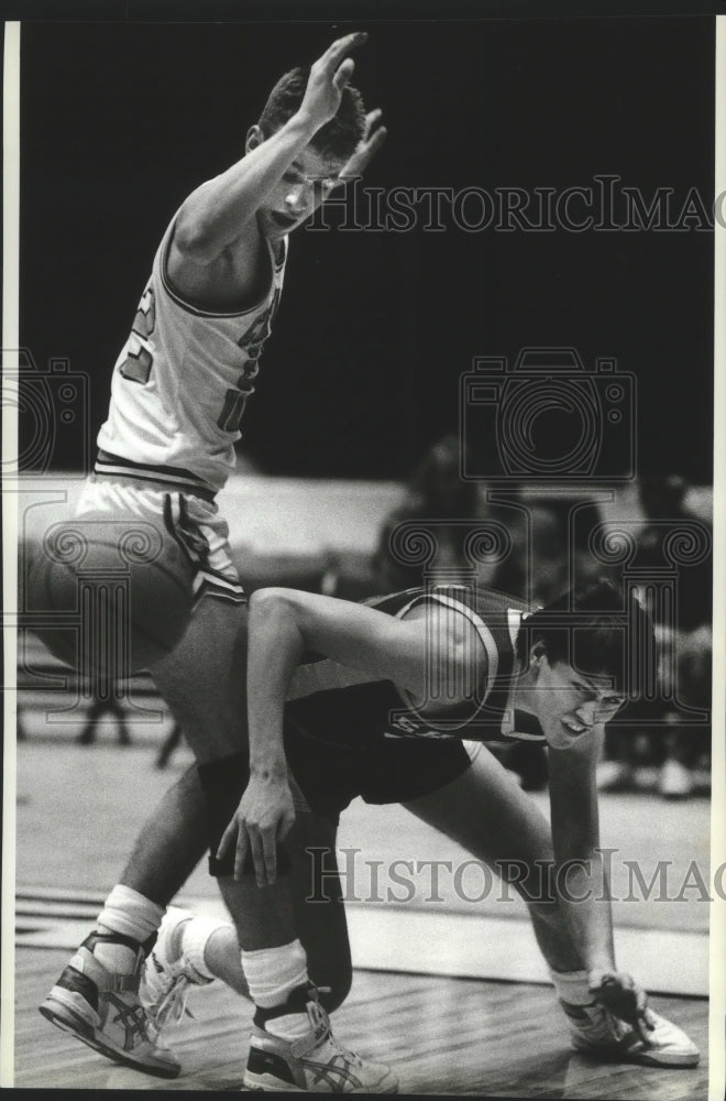 1989 Press Photo Aaron Childress (Shadle Park) and Mark Crowell (Central Valley)- Historic Images