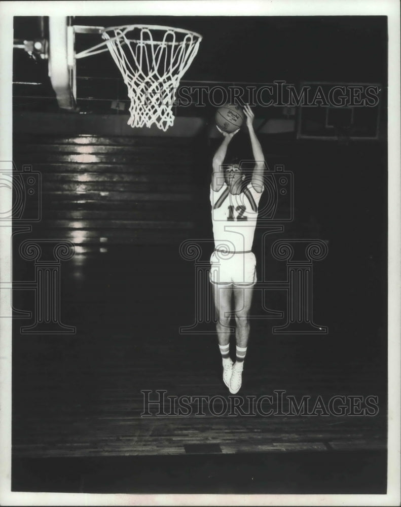 1970 Press Photo Gonzaga University basketball player Chris Nickola - sps20160- Historic Images