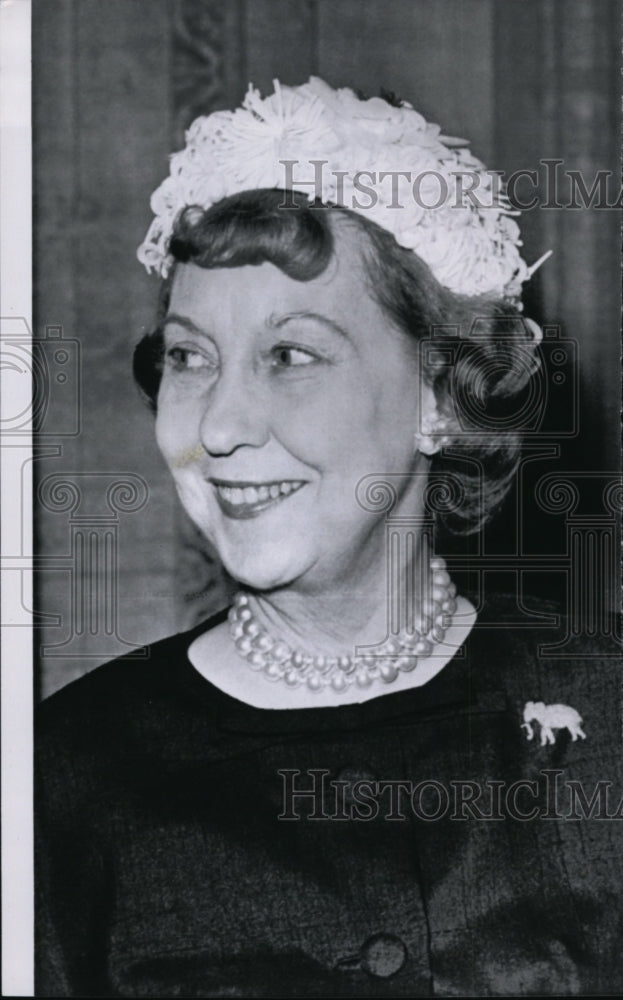 1960 Press Photo Mamie Eisenhower - spw04183- Historic Images