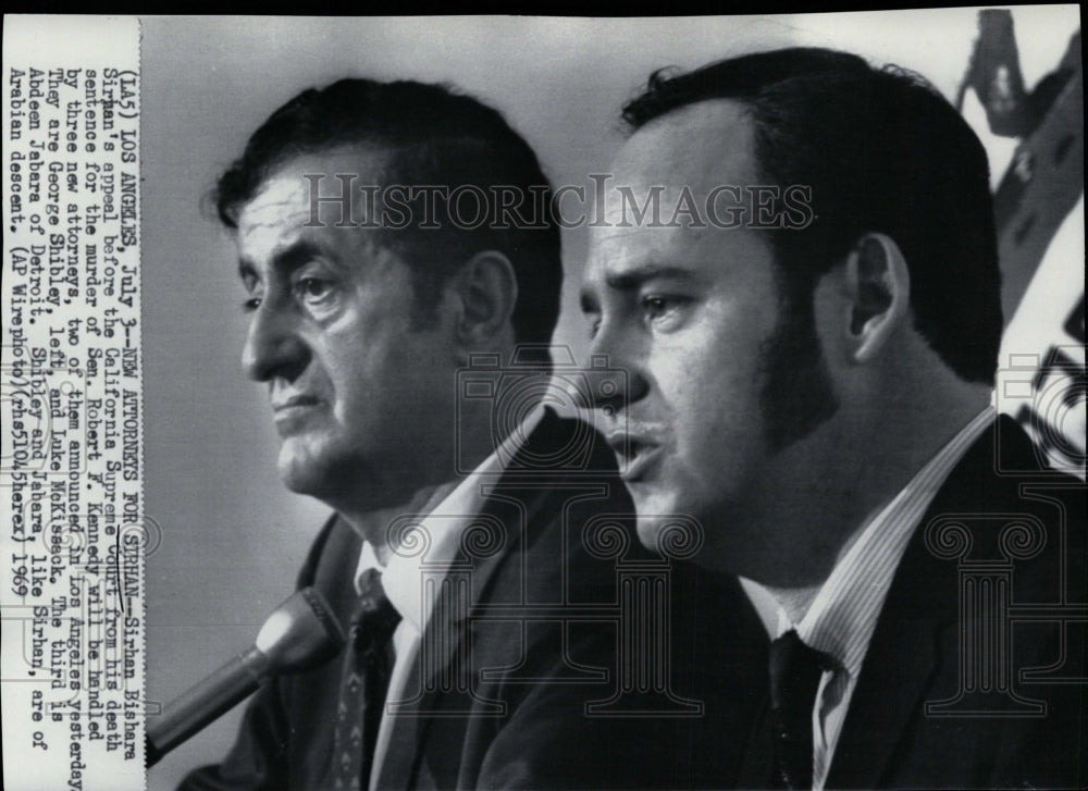 1969 Press Photo Sirhan Bishara Sirhan appeals death sentence in Kennedy murder- Historic Images