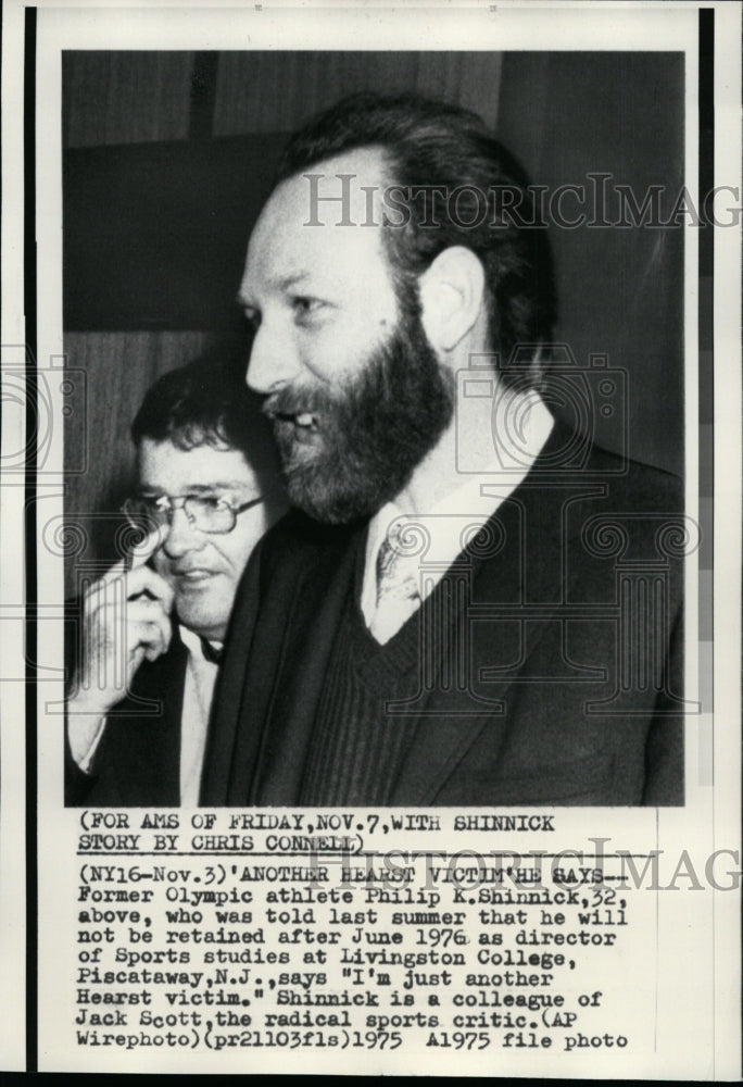 1975 Press Photo Former Olympian and Sports studies director-Philip K. Shinnick- Historic Images