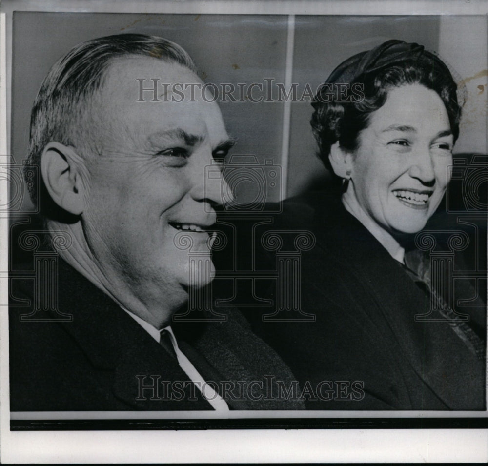 1960 Press Photo University of Oregon President Dr. O. Meredith Wilson &amp; wife- Historic Images