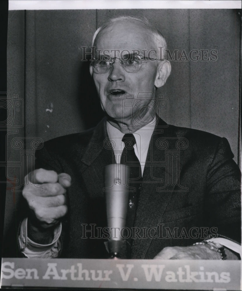 1954 Press Photo Senator Arthur V. Watkins - spw12494- Historic Images