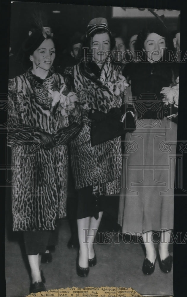 1938 Press Photo The three sisters of King Zog of Albania visit America- Historic Images