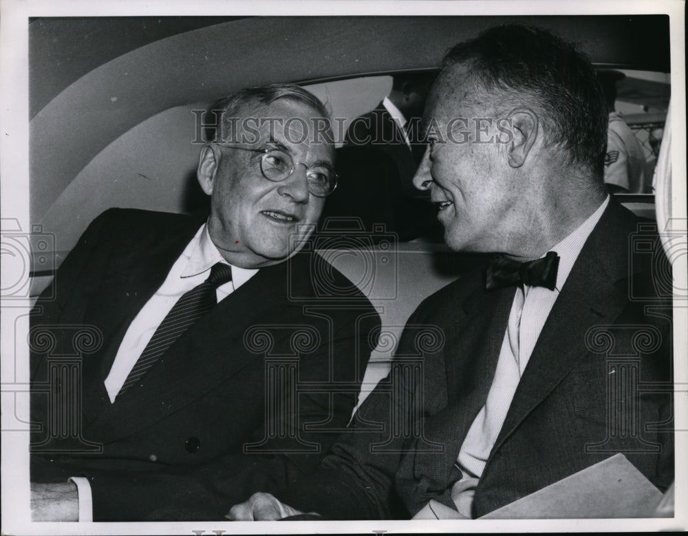 1959 Press Photo John Foster Dulles confers with his satff - spx00519- Historic Images