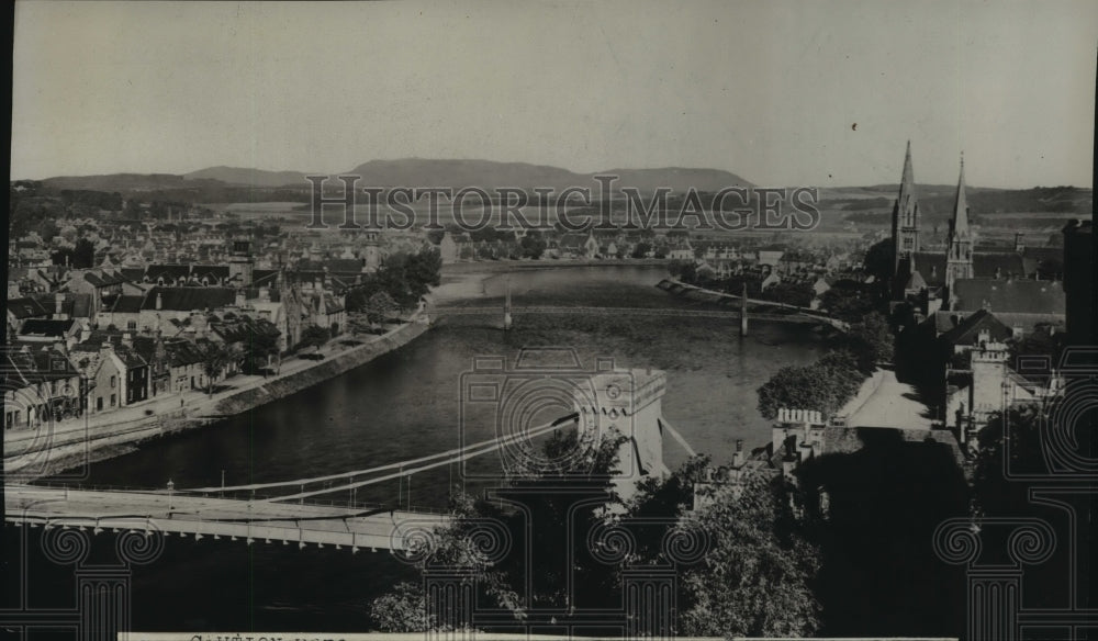 1929 Press Photo Inverness, Scotland, the &quot;Capital of the Highlands&quot;- Historic Images