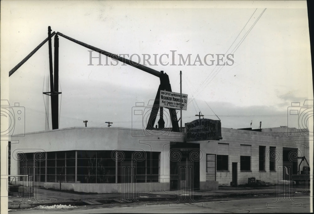 1939 Press Photo Washington Monumental Company Building - spx17282- Historic Images