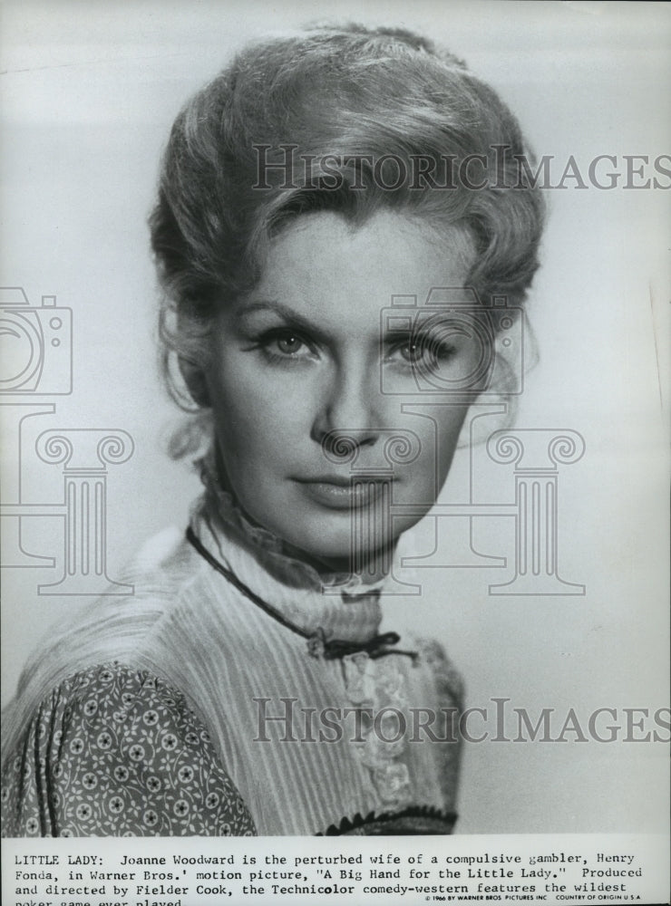 1966 Press Photo Joanne Woodward in the movie &quot;A Big Hand for the Little Lady.&quot;- Historic Images