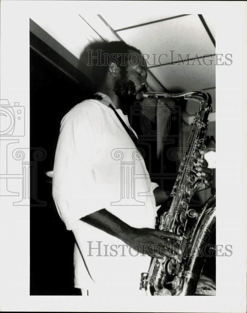 1984 Press Photo United Africa Musician Cedric Brooks at Bright Moments Festival- Historic Images