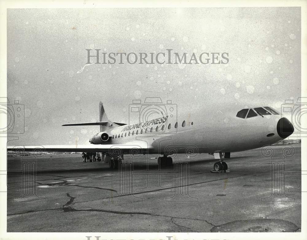 1982 Press Photo Caravelle plane given to Bradley Air Museum - sra14982